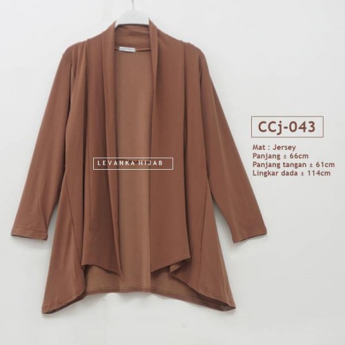 CCj-043 Cardigan jersey Lengan panjang